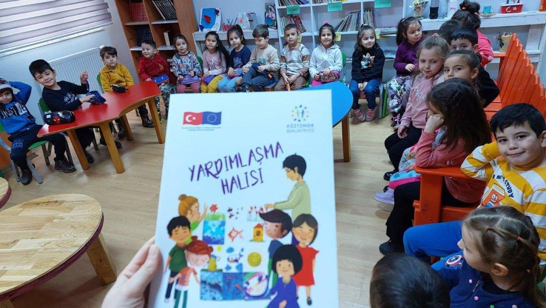 İlçemiz Gümüşova 75. Yıl İlkokulu'ndan GENAP Kütüphanede Miniklere Masallar Etkinlikleri