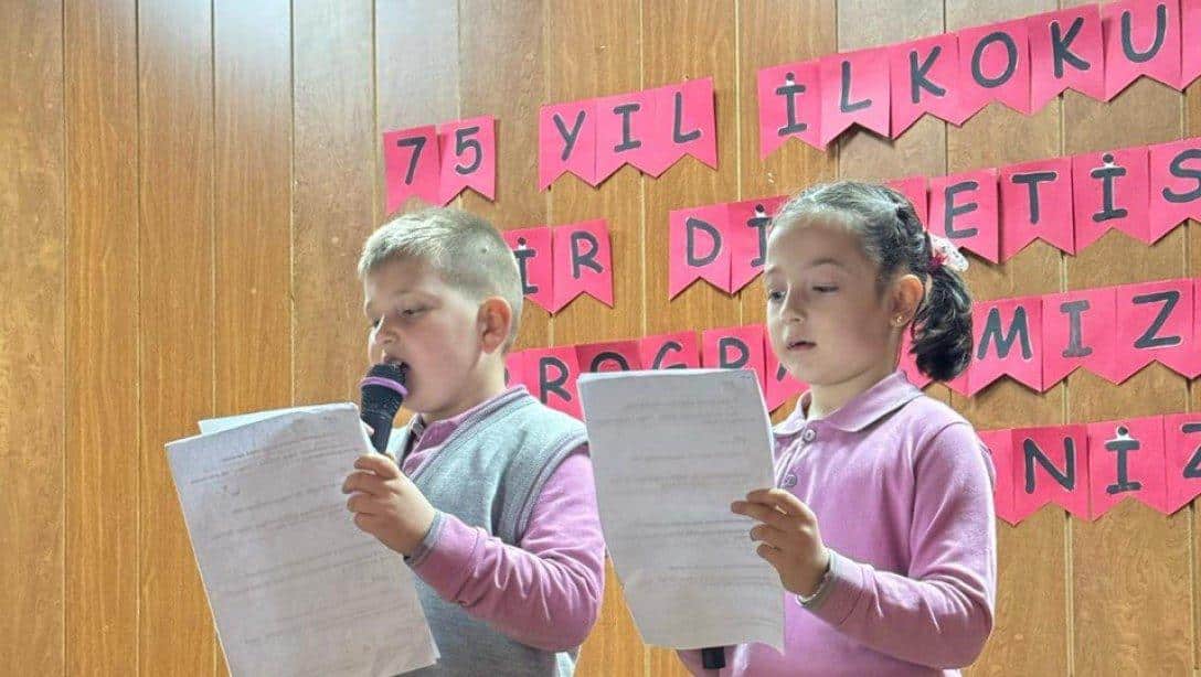 GENAP Şiir Dinletisi Haftası Kapsamında İlçemiz 75. Yıl İlkokulu Şiir Dinletisi Etkinliği Düzenledi