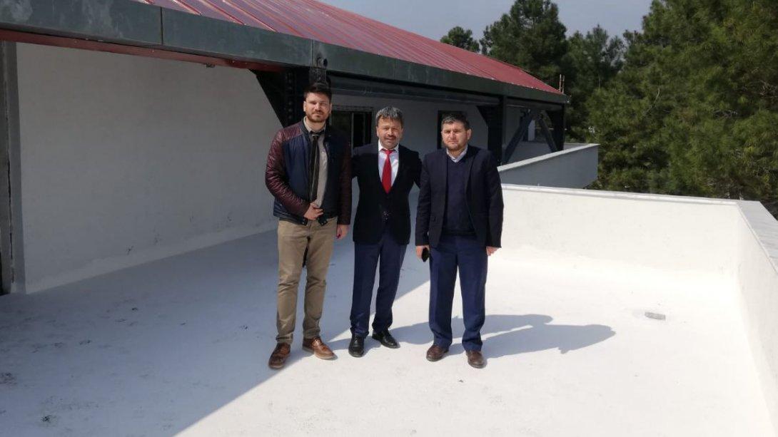 Gümüşova Ortaokulu yeni okul binası hızla tamamlanıyor.