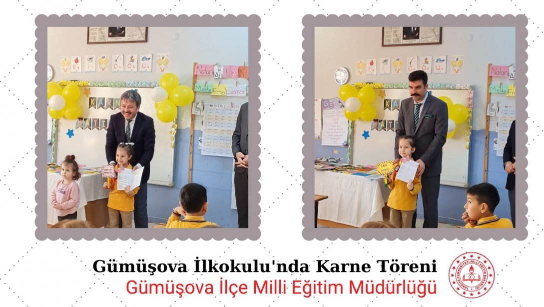 Gümüşova İlkokulu Karne Töreni