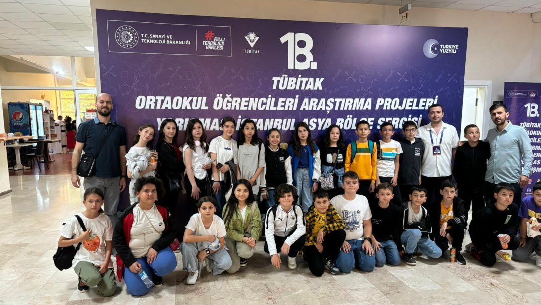GENAP ''Gezi-Yorum'' Teması Kapsamında İlçemiz 75. Yıl Ortaokulu Öğrencileri Sakarya İlinde Sergilenen Tübitak 2204 Proje Yarışması Bölge Sergisini Gezdiler.